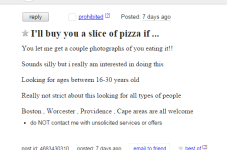 Cape Cod Craigslist Ad Of The Day - Free Pizza!
