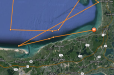 Katharine The Great White Hit Sandy Neck, Dennis, Brewster and Orleans Yesterday