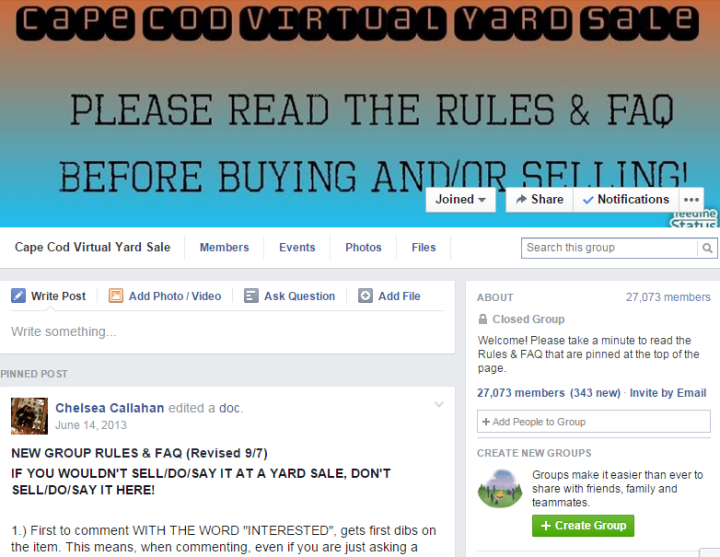 Our Favorite Things About The Cape Cod Virtual Yard Sale Page On