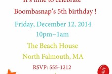 Boombasnap's 5th Birthday Bash Tonight At The Beach House!