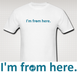 i'm from here shirt side