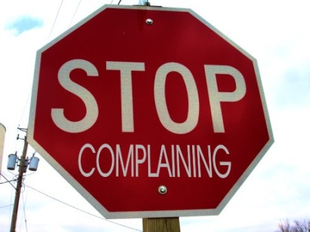 complaining