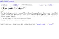 Cape Cod Craigslist Ad Of The Day - The Used Panties Industry On Cape Is Exploding!