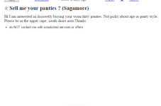 Cape Cod Craigslist Ad Of The Day - Used Panties Guy Is Still Going Strong