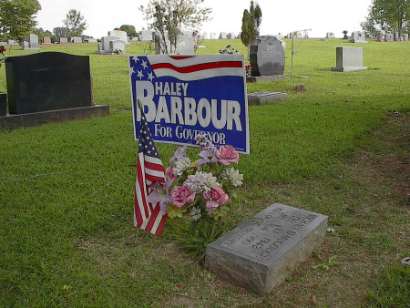 political signs cemeteries
